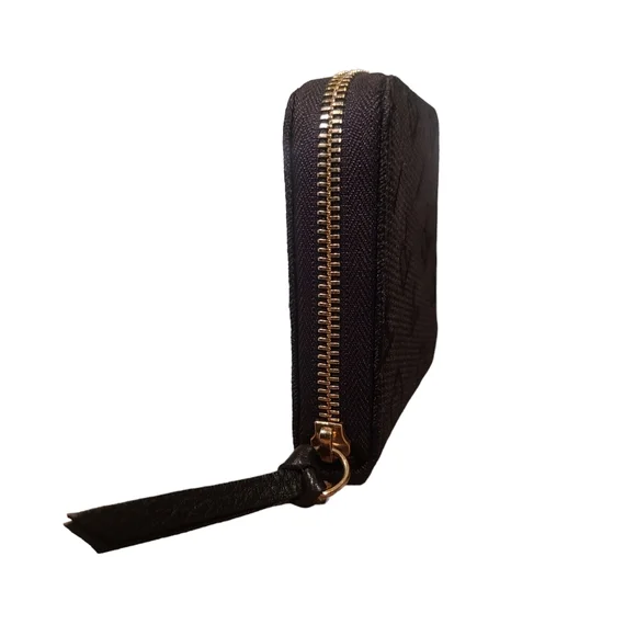 BVLGARI LOGOMANIA CANVAS & LEATHER ZIP WALLET - Picture 2 of 12